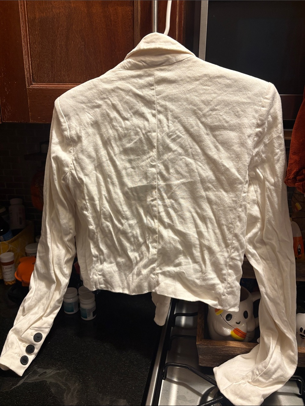 Cropped white jacket - Picture 6 of 6